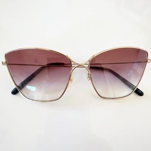 Oliver Peoples Gold rimmed gradient sunglasses